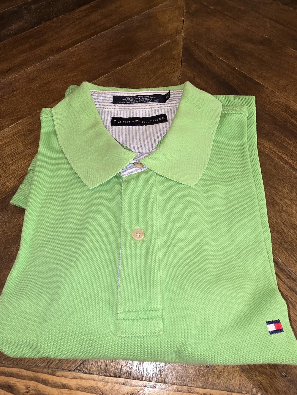 2001 XL Tommy Hilfiger Men’s Lime Green Polo Shirt